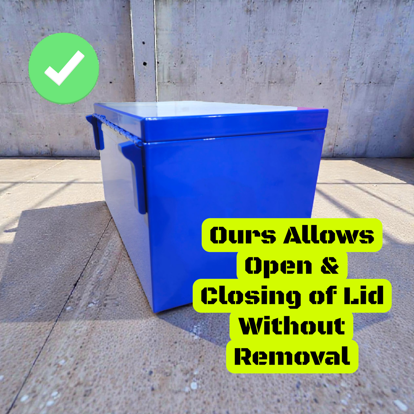 Lid Hinge Stop for Kobalt Mini Tool Box, Keeps Your Lid From Falling Down