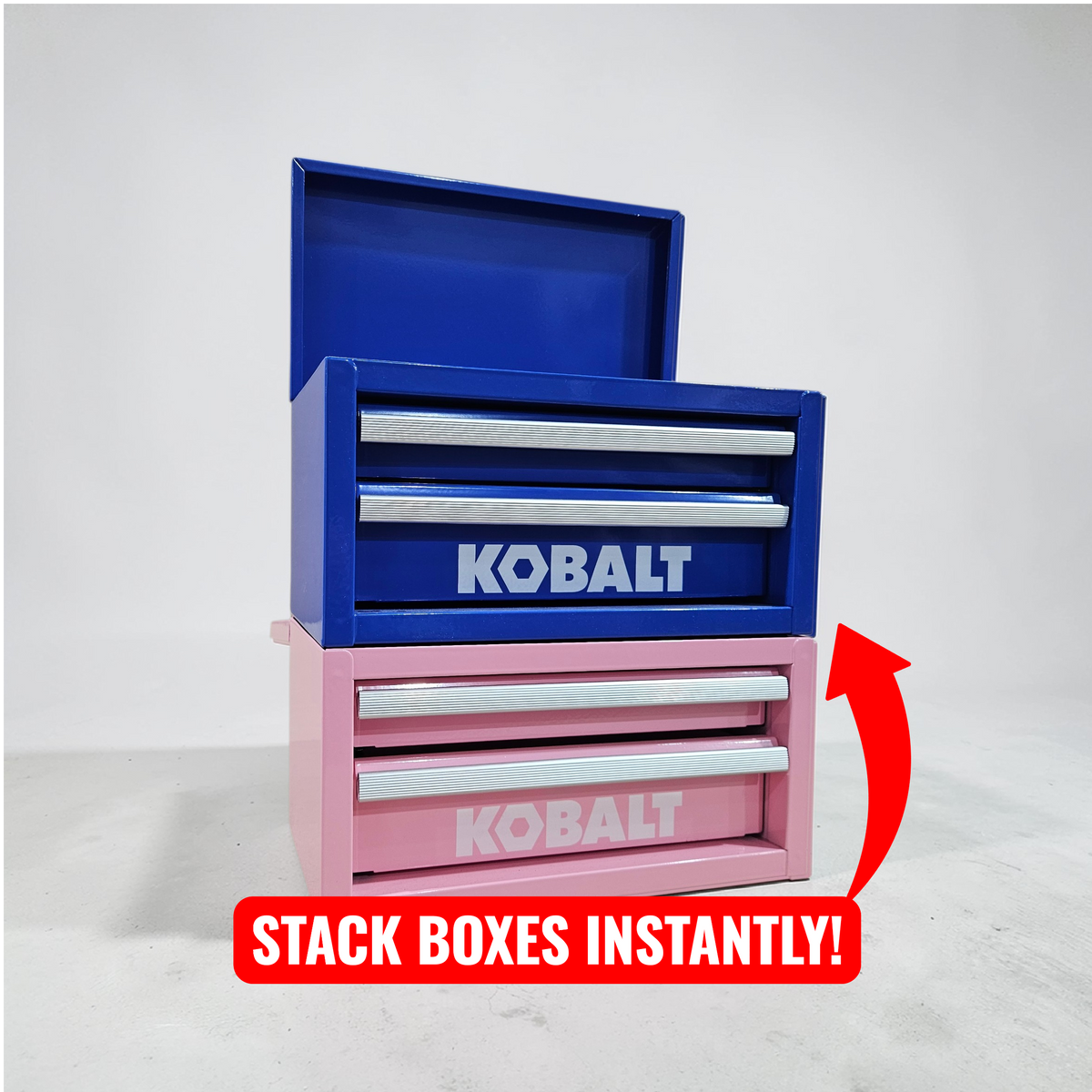 Stacking Bracket for KOBALT Mini Tool Box, Stack Multiple Boxes