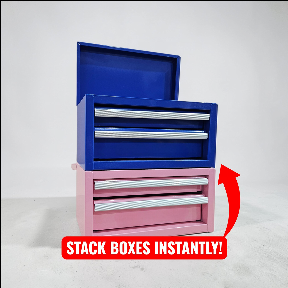 Stacking Bracket Compatible with Kobalt Mini Tool Box, Stack Multiple Boxes