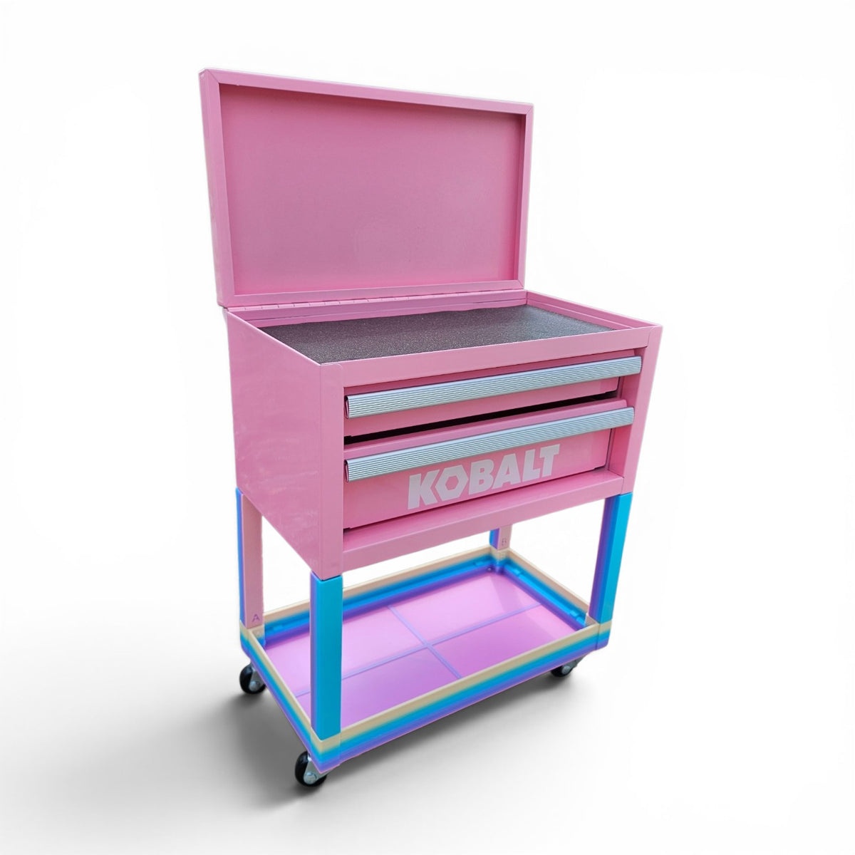 Mini Roll Cart fits Kobalt Mini Tool Boxes with Metal Casters