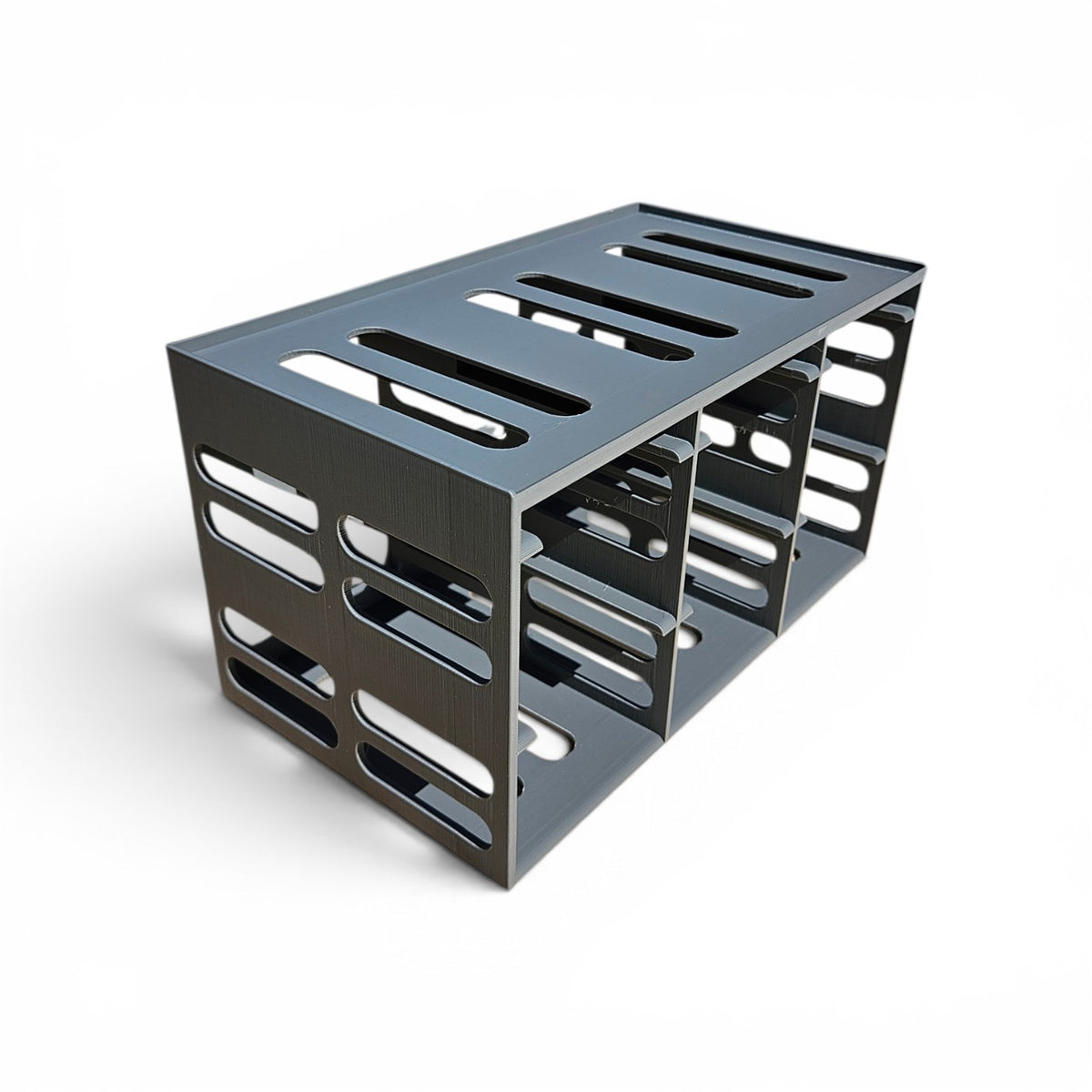 Teeny Tote Caddy & Mini Tool Box Stand – 6-Tote Storage Rack Compatible with Kobalt, U.S. General, Hyper Tough, Performax and More