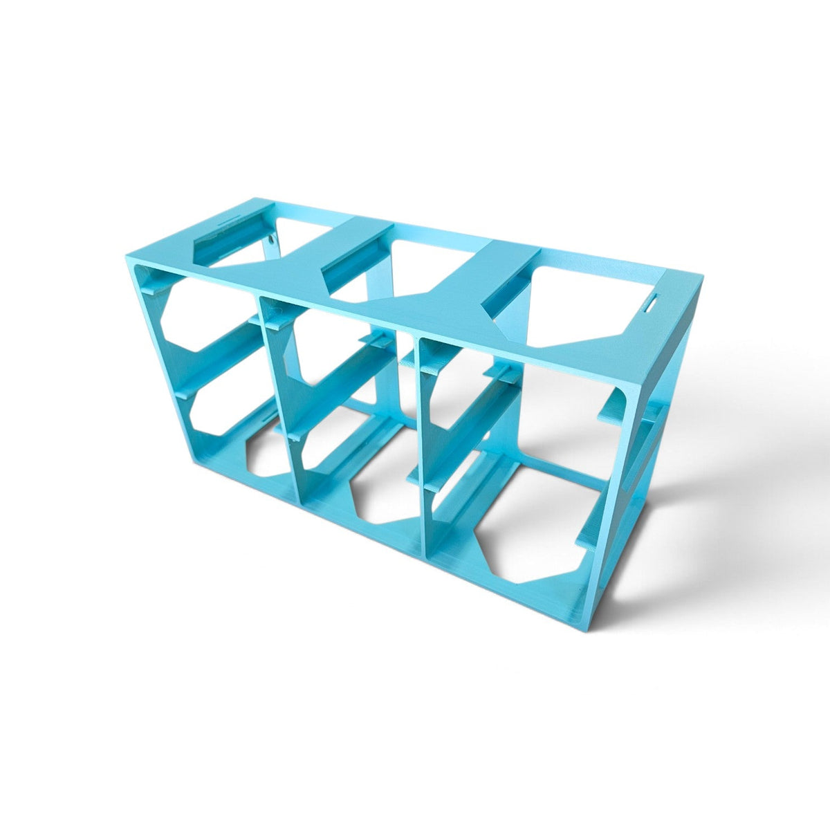 Modular Mini Tote Storage Rack, Stackable and Wall Mountable Hold 6 Compatible Mini Totes