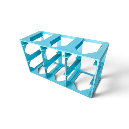 Modular Mini Tote Storage Rack, Stackable and Wall Mountable Hold 6 Compatible Mini Totes