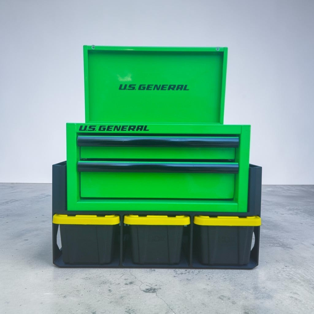 HDX Nano Tote Caddy & Mini Tool Box Stand with Storage Holds 3 HDX NANO TOTES