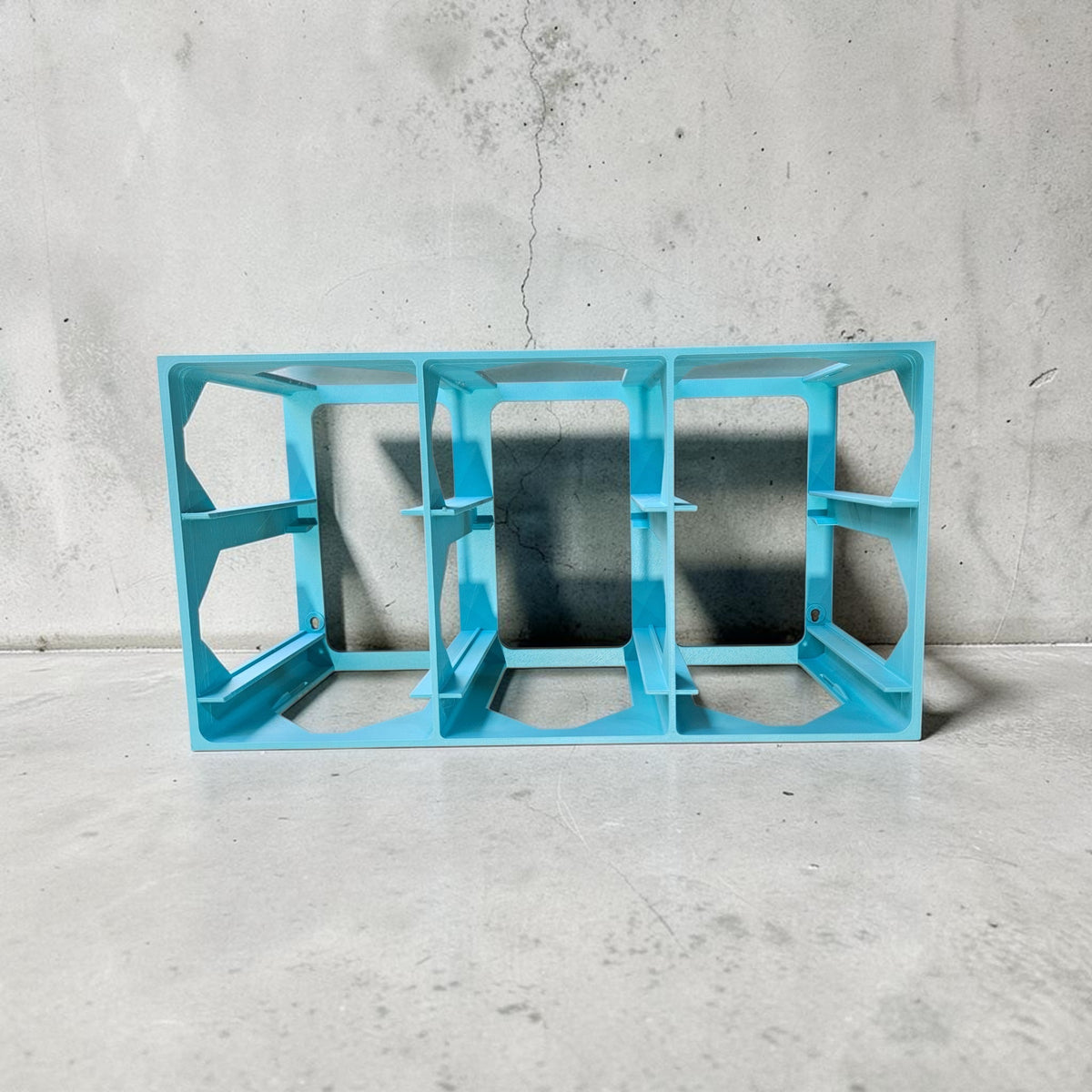 Modular Mini Tote Storage Rack, Stackable and Wall Mountable Hold 6 Compatible Mini Totes