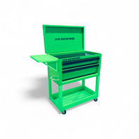 Green Roll Cart for US General Mini Tool Box with Casters