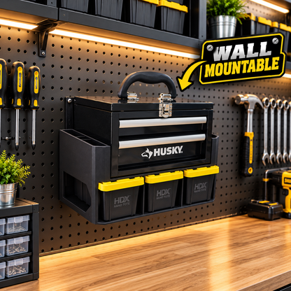 HDX Nano Tote Caddy & Mini Tool Box Stand with Storage Holds 3 HDX NANO TOTES