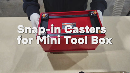 Snap-in Instant Casters for US General Mini Tool Boxes